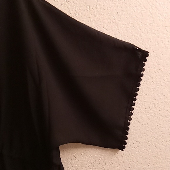 NEW CHOA  Boho Party Goth One Size Floral Black Color A13 - Picture 8 of 13